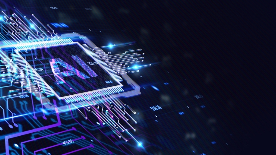 Team di servizi di sviluppo AI che collabora su un progetto cliente