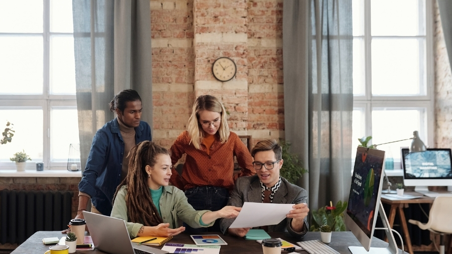 A team planning an AI implementation roadmap